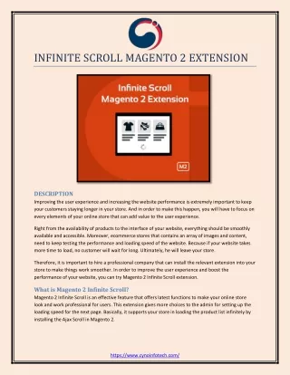 INFINITE SCROLL MAGENTO 2 EXTENSION