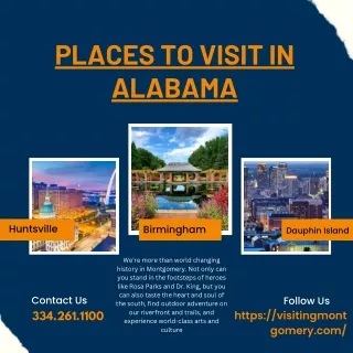 Beautiful Places To Visit In Alabama