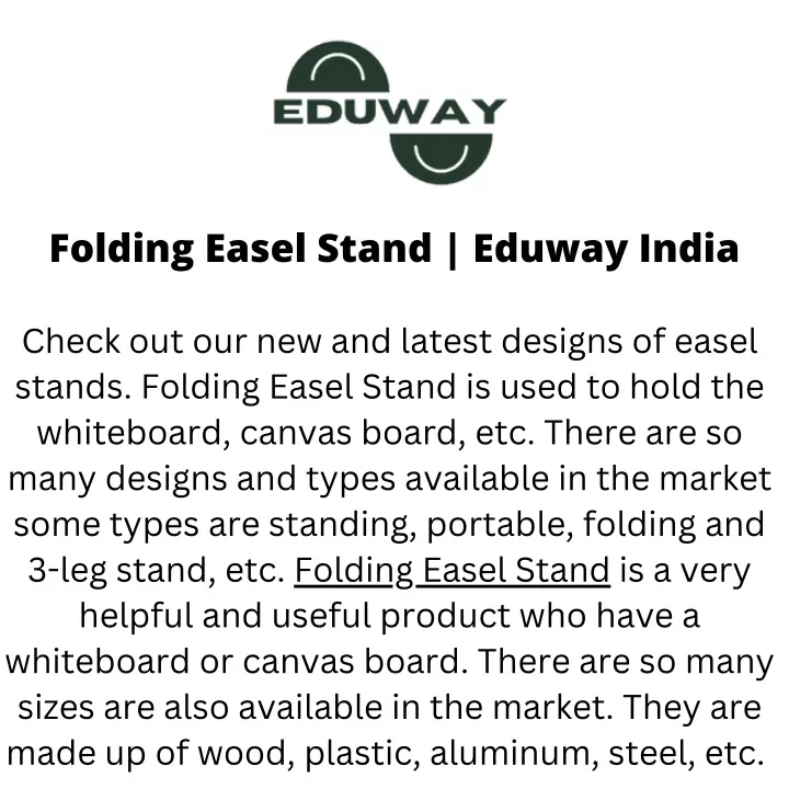folding easel stand eduway india