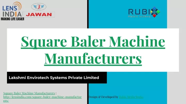 square baler machine manufacturers