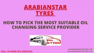 How To Pick The Most Suitable Oil Changing Service Provider