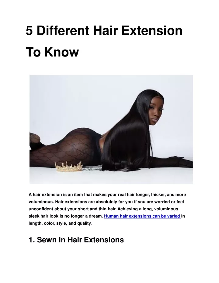 5 different hair extension to know