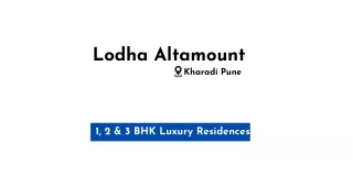 New Launch Lodha Altamount Kharadi Pune Pdf