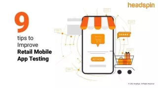 Tips to Improve Retail Mobile App Testing