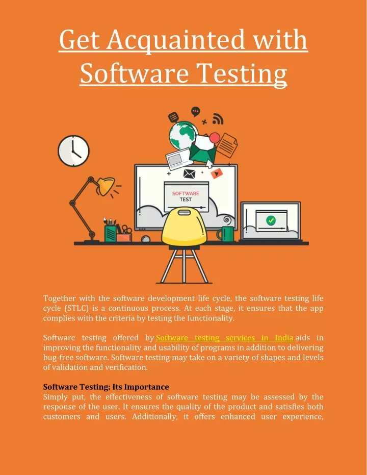 get acquainted with software testing