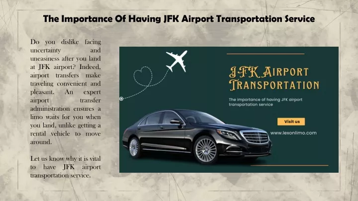 the importance of having jfk airport