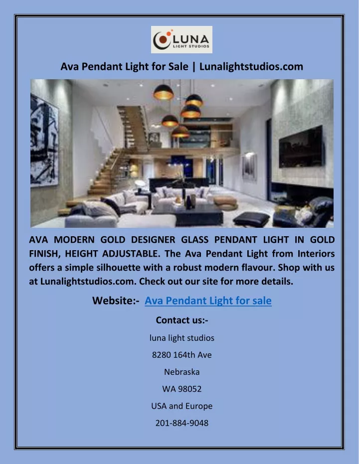 ava pendant light for sale lunalightstudios com