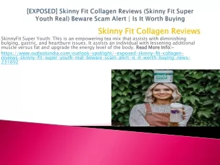 Skinny Fit Collagen Reviews