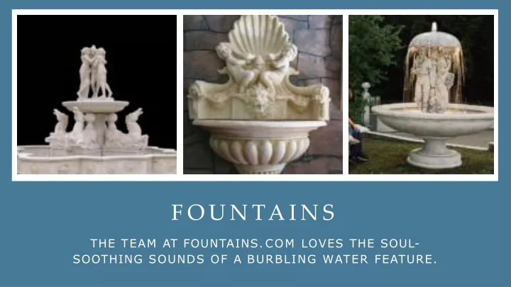 fountains