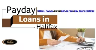 Delta Cash Offers Online Payday Loans in Halifax  With Speed And Security!