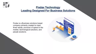 fixdax technology fixdax technology