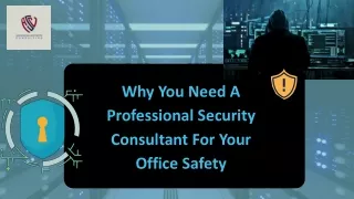 Best Professional Security Consultant For Your Office Safety