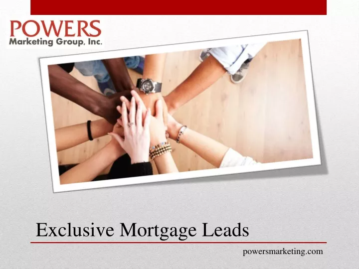 exclusive mortgage leads