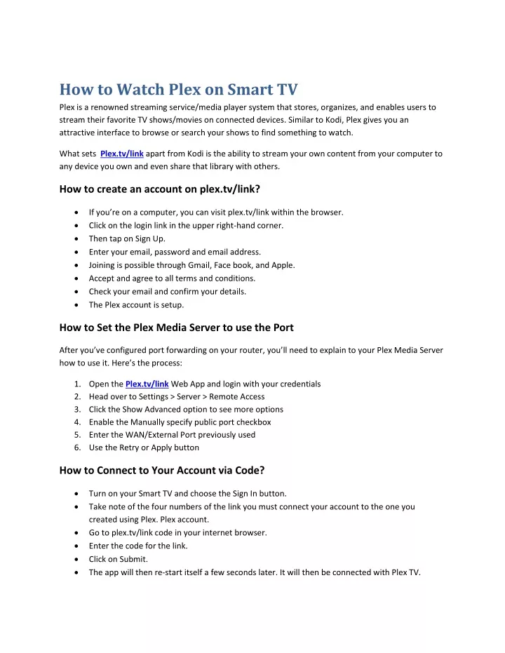 how to watch plex on smart tv