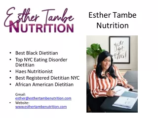 Top NYC Eating Disorder Dietitian | Esther Tambe Nutrition