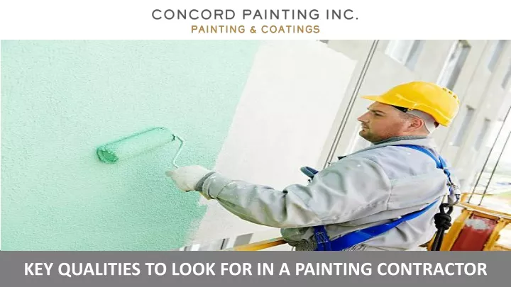 key qualities to look for in a painting contractor