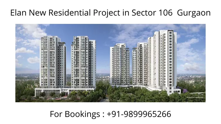 elan new residential project in sector 106 gurgaon