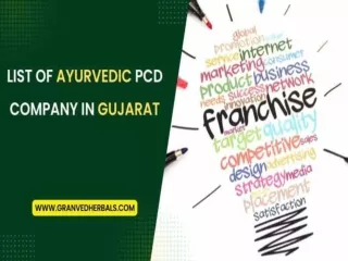 List of Herbal & Ayurvedic PCD Company in Gujarat