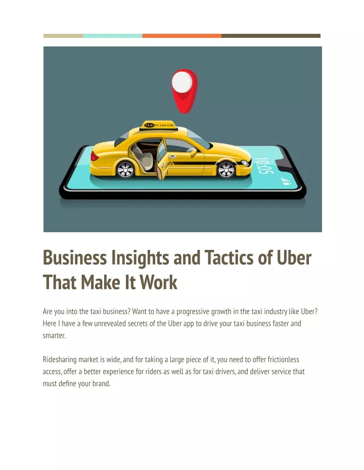 business insights and tactics of uber that make