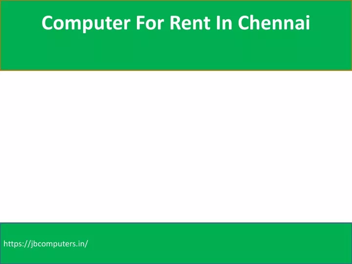computer for rent in chennai
