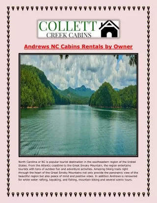 Andrews NC Cabins Rentals by Owner