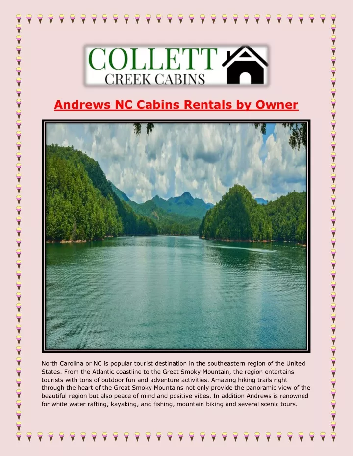 andrews nc cabins rentals by owner