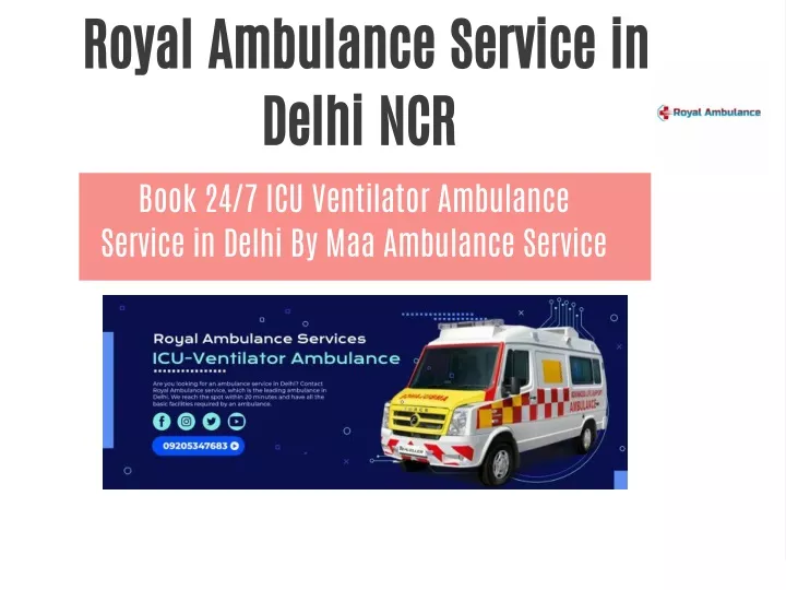 royal ambulance service in delhi ncr book