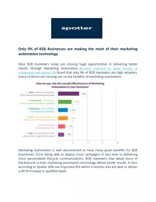 only 9 of b2b businesses are making the most
