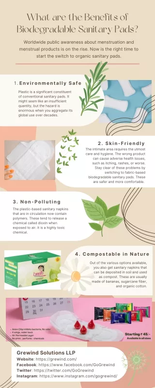 What are the Benefits of Biodegradable Sanitary Pads?