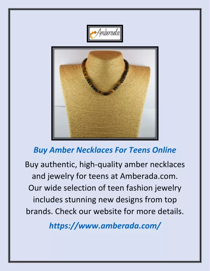 buy amber necklaces for teens online