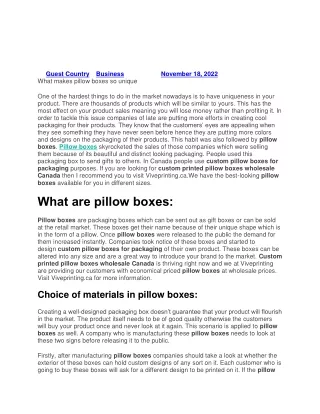 in the world of pillow boxes there is something