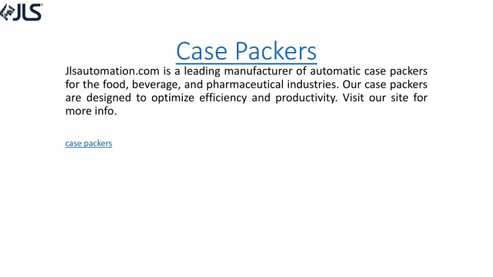 case packers