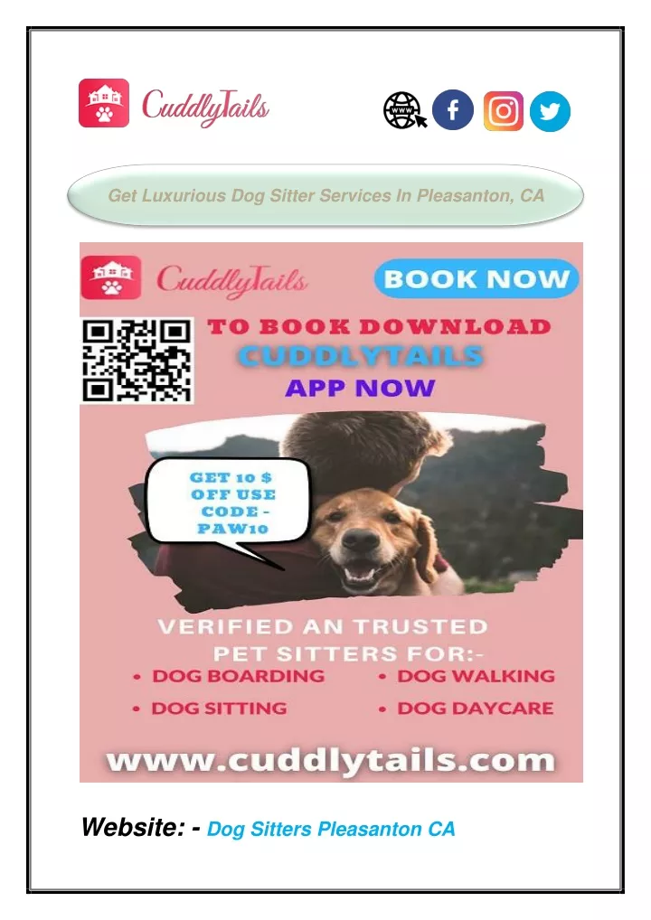 get luxurious dog sitter services in pleasanton ca