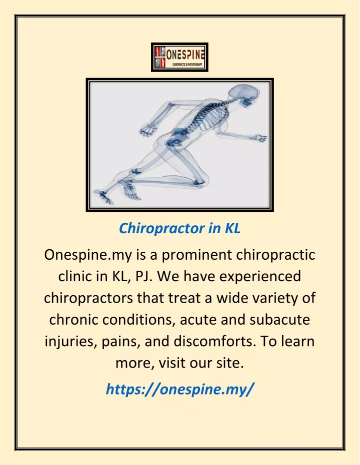 chiropractor in kl