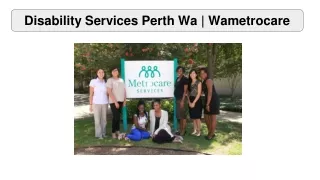 Disability Services Perth Wa | Wametrocare