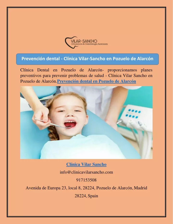 prevenci n dental cl nica vilar sancho en pozuelo