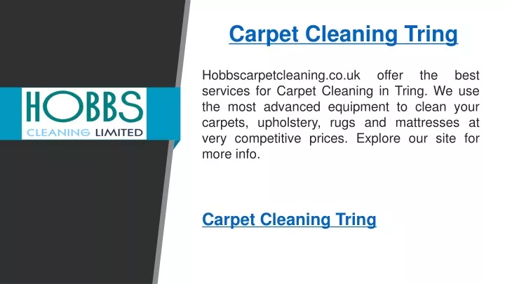 carpet cleaning tring