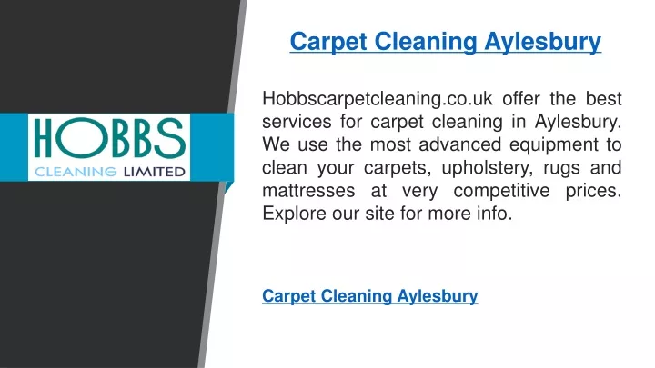 carpet cleaning aylesbury