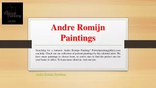 Andre Romijn Paintings | Portraitpaintinggallery.com