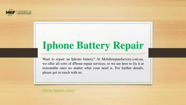 iphone battery repair