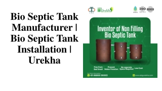 Bio Septic Tank Manufacturer