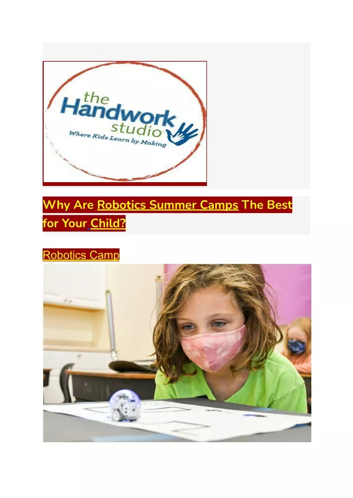 why are robotics summer camps the best for your