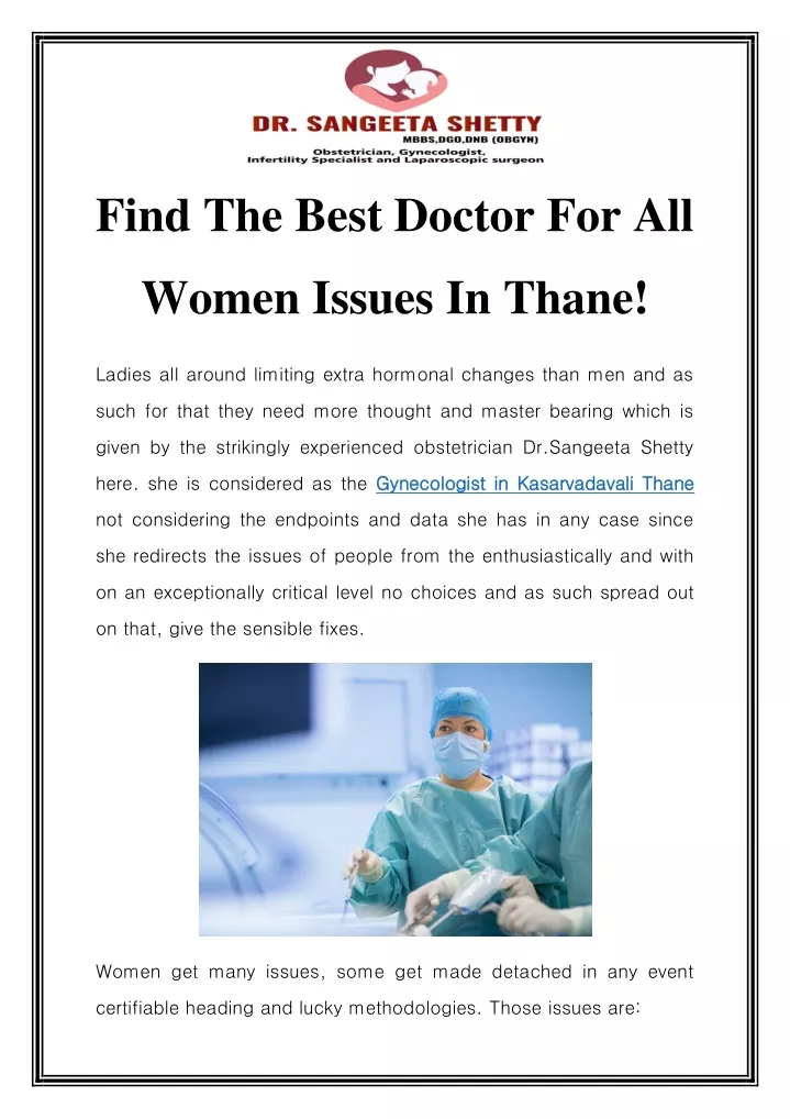 find the best doctor for all