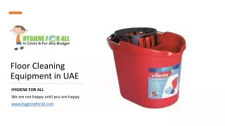 Floor Cleaning Equipment in UAE