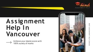 Assignment Help In Vancouver | Get 50% Off On All Assignments | Thind Assignment