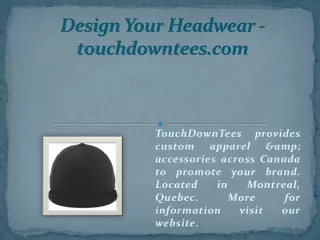 design your headwear touchdowntees com
