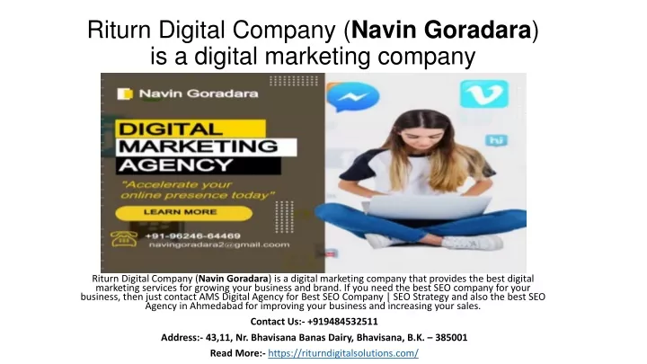 riturn digital company navin goradara is a digital marketing company