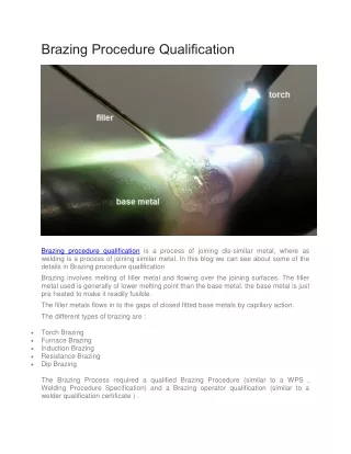 Brazing Procedure Qualification - one stop NDT
