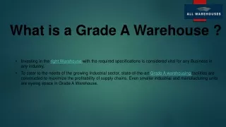 what is Grade-A-Warehouse