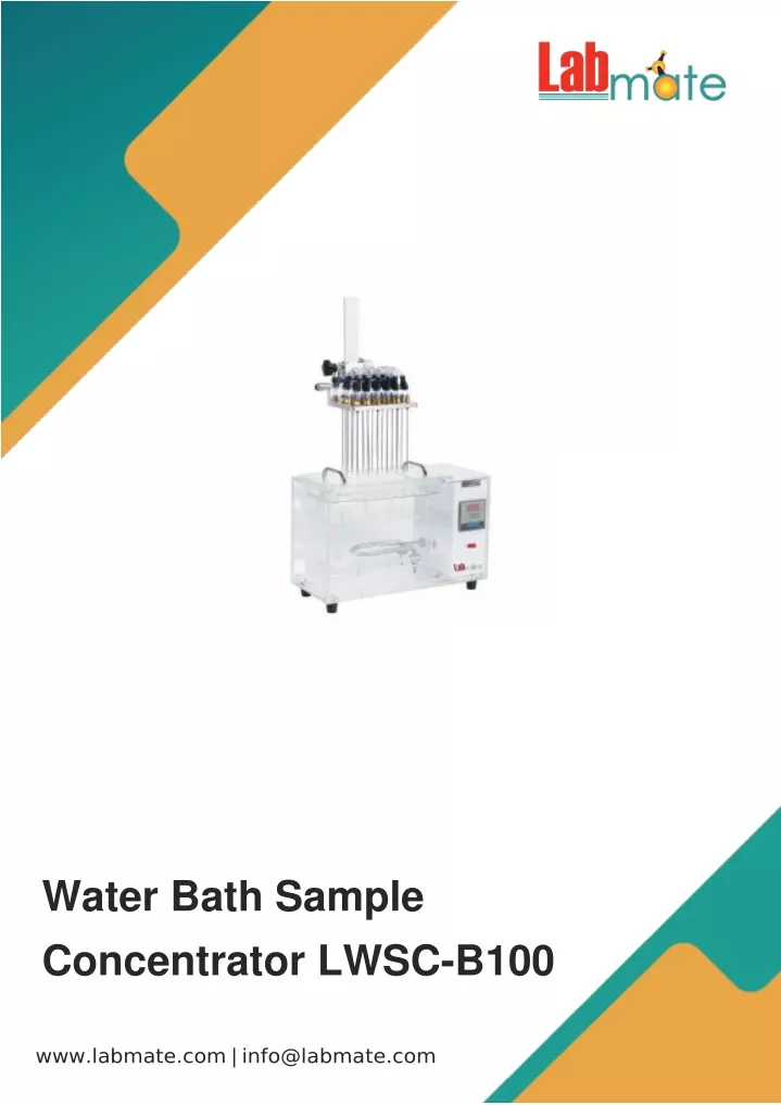 water bath sample concentrator lwsc b100